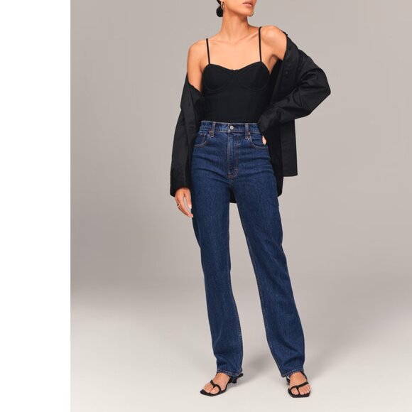 Abercrombie & Fitch Denim - Abercrombie & Fitch The 90s Straight Ultra High Rise Jeans